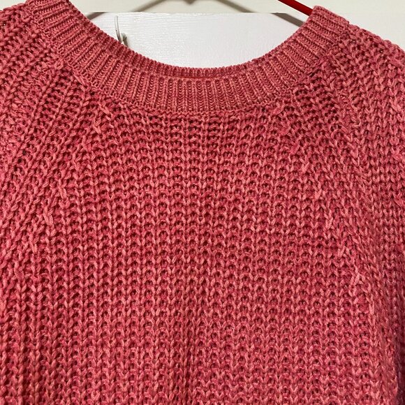 SO, long sleeve, coral, super soft, chunky sweater, size XL - Picture 2 of 9